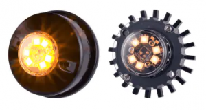 VP10007 6LED Hide-A-Way 6*3WLED Head, Amber,ECE R10