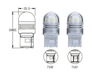 VP70015 T20 LED bulb, 7440, 12V, 2.5w