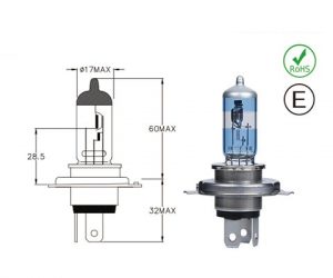 VP74003 H4 Halogen Bulb, Night Premium +80%