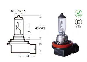 VP74010 OEM Standard H11 Halogen Bulb