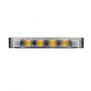 VP10043 Nano 4 Led warning lighthead, 10-30V, Amber, ECE R65, R10, CISPR25 Class 3