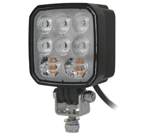 VP23005 LED Work light Plus Warning light, ECE R65-XA2, EMC-R10, IP69