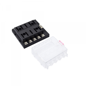 VP91022 Blade Fuse Block with Cover Screw Terminals, 6/8/10/12 Way