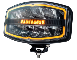 VP21031  OVAL LED Driving Light with Dual color position light and strobe light, ECE R149/148
