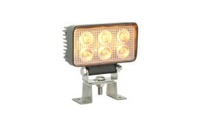 VP20030 Combi Flash 6LED Rectangle Work lamp with strobe ECE R65, R10, 18W