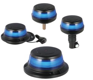 V-PRO VP13073 LED Beacon, Blue Lens Blue, Auto Dim ECE R65 Class 2, TB2, R10