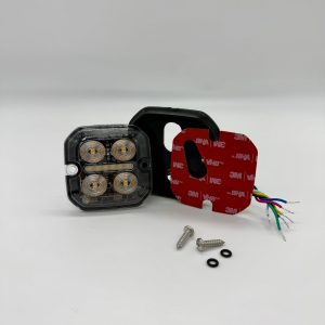 VP10038LED slim pad with Dual color position lamp ECE R65 R10, R148, IP69K